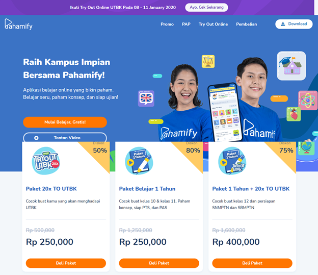 start up pendidikan pahamify- awanapps.com