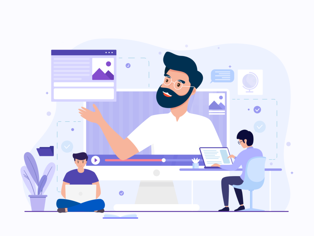 Ilustrasi pembelajaran lewat startup edtech. (Sumber: riseapps.co)