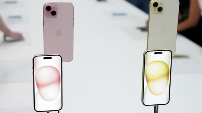 Ilustrasi iPhone 15 yang sudah pakai USB Type C. (Sumber: Reuters)