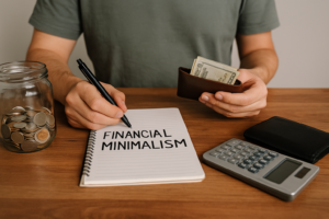 ilustrasi "Financial Minimalism gaya hidup hemat anti gengsi"
