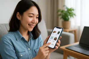 Ilustrasi "Ini Cara AI di E-Commerce Bikin Kamu Ketagihan Scroll Produk"