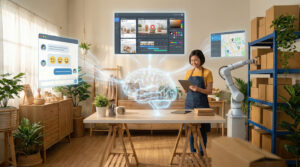 Ilustrasi penggunaan AI Agent untuk UMKM